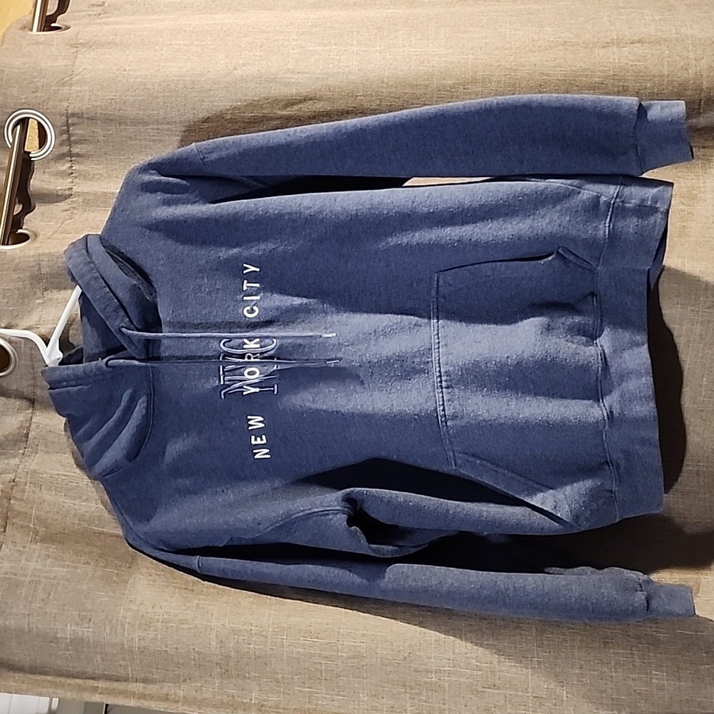 New York City blue hoodie.  Women's small.